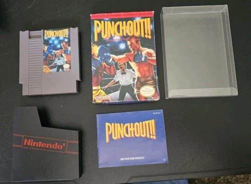 Punch-Out NES Nintendo Entertainment System, 1990 CIB Complete in Box Tested