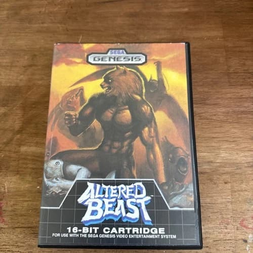 Altered Beast Sega Genesis, 1989 Complete Original Box Manual