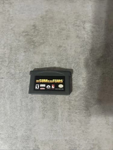 The Sum Of All Fears Nintendo Gameboy Advance GBA Tested And Working