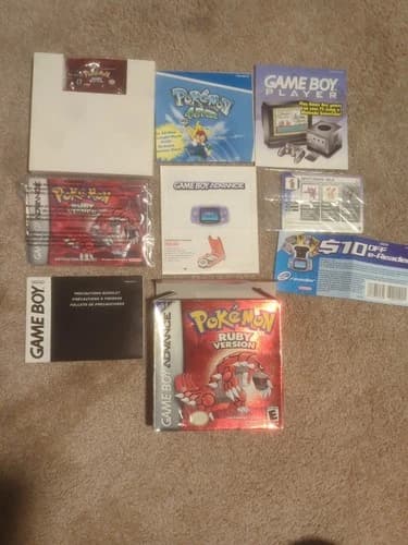 Nintendo Pokémon Ruby Version Game Boy Advance CIB Tested working