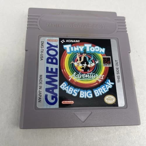 Tiny Toon Adventures Babs' Big Break Nintendo Game Boy Authentic