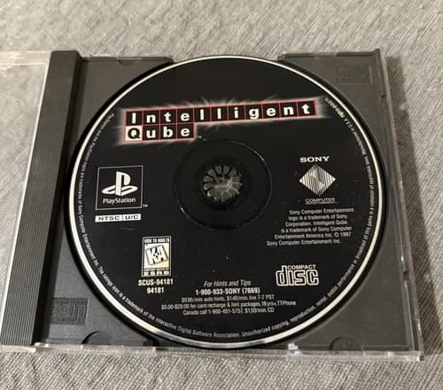 Intelligent Qube Playstation 1 PS1 Disc Only Sony Excellent Condition