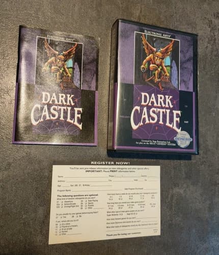 DARK CASTLE SEGA GENESIS SEGA MEGA DRIVE USA