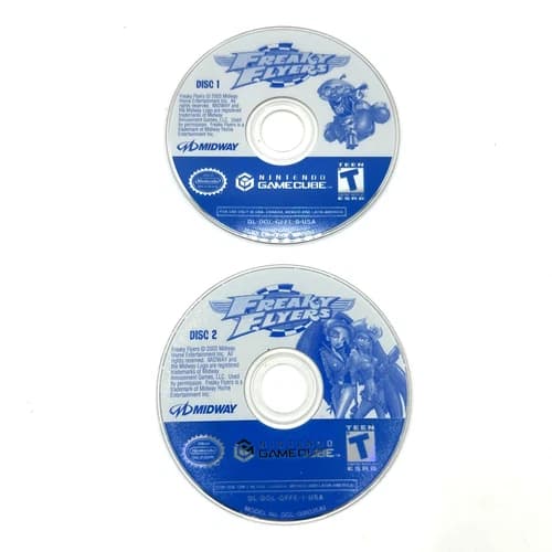 Freaky Flyers (Nintendo GameCube, 2003) Discs Only Tested & Working