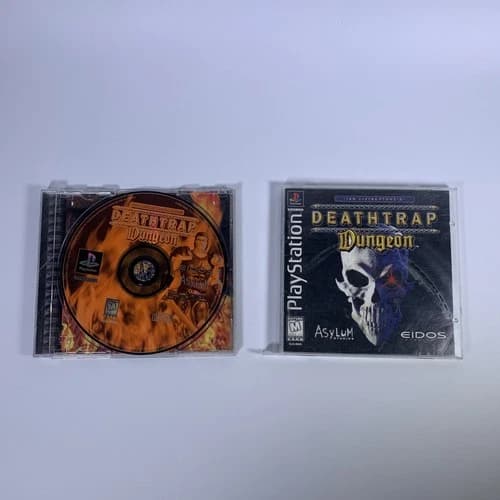 Deathtrap Dungeon - PlayStation 1, PS1 - Complete CIB - Black Label BL