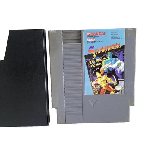 Nintendo Nes Frankenstein Authentic Cartridge Tested Excellent Label