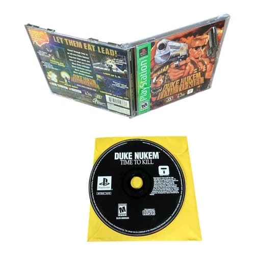 Sony PlayStation 1 PS1 CIB COMPLETE TESTED Duke Nukem Time to Kill X