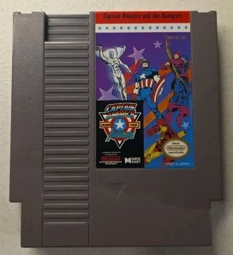 Captain America and The Avengers Nintendo NES Game Cartridge Authentic Rare