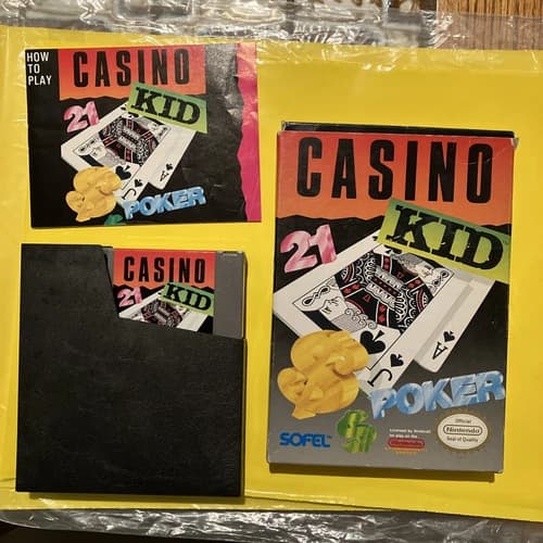 Casino Kid (Nintendo Entertainment System NES, 1989) NES CIB Complete In Box