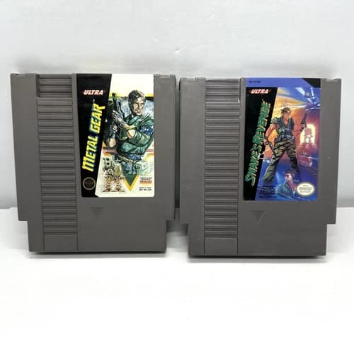 NES Metal Gear & Snake’s Revenge Nintendo Entertainment System Cleaned & Tested