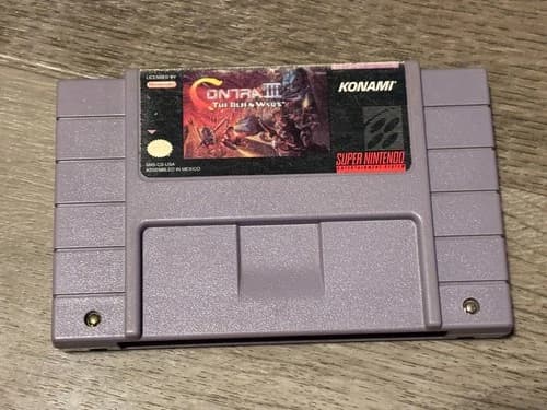Contra III The Alien Wars Super Nintendo Snes Cleaned & Tested Authentic