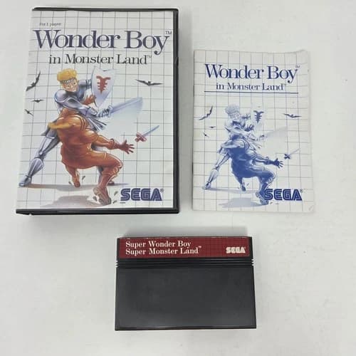 Wonder Boy in Monster Land (Sega Master System) CIB with Manual