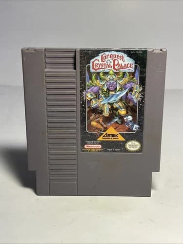 Conquest of the Crystal Palace (Nintendo NES, 1990) Authentic. Tested. Read