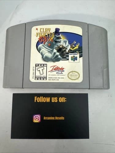 Clay Fighter N64 Nintendo 64 Game