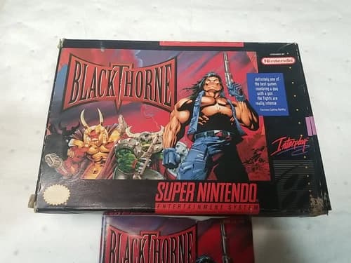 Blackthorne With Box and Manual SNES (Super Nintendo Entertainment Sys. 1994)