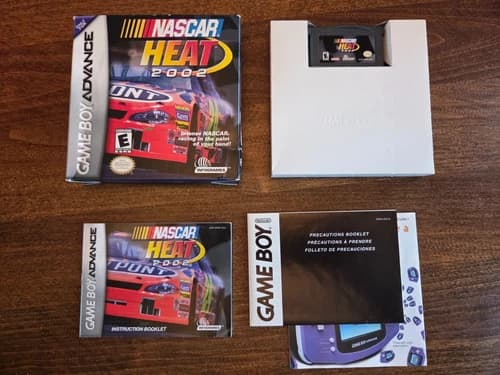 NASCAR Heat 2002 Nintendo Game Boy Advance GBA (Tested) CIB Complete Racing Game