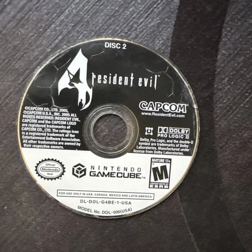 Resident Evil 4 Nintendo GameCube 2005 Disc 2 Only Resurfaced