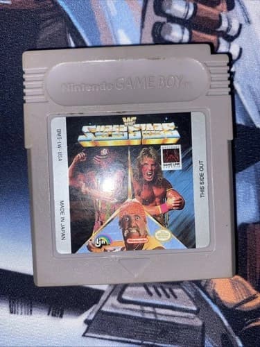 WWF Super Stars (Nintendo Game Boy, 1991) Video Game Works - Authentic Tested