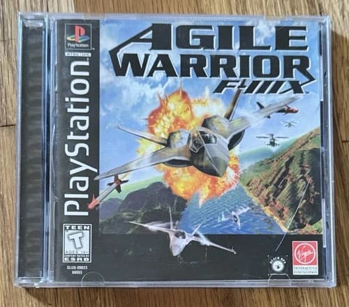 Agile Warrior F-111X (Sony PlayStation 1, 1996). Complete. Tested