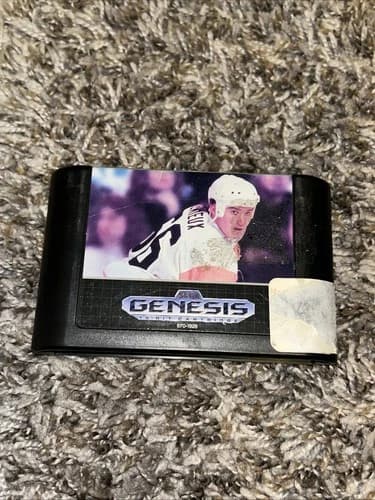 Sega Genesis Video Game Mario Lemieux Hockey Cartridge