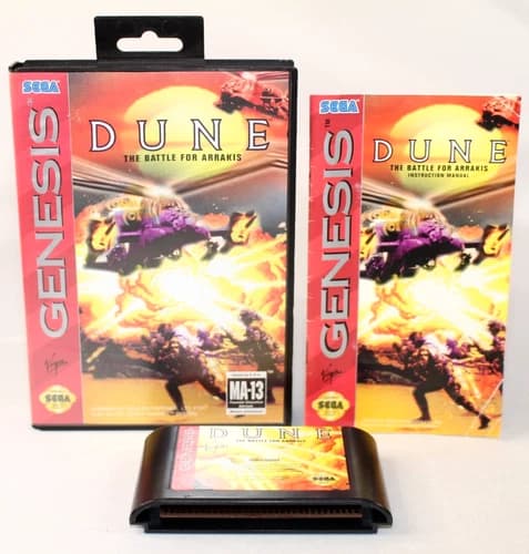 Dune: The Battle For Arrakis Sega Genesis Complete CIB! Good Condition! RARE!