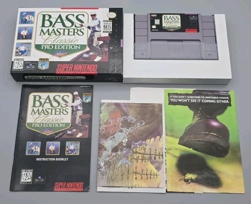 BASS Masters Classic Pro Edition (SNES) Super Nintendo CIB Complete - Tested!