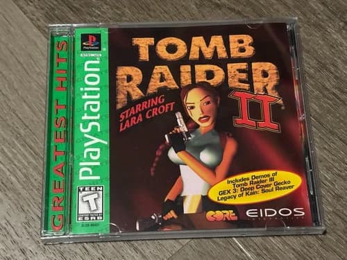 Tomb Raider II Playstation 1 PS1 Complete CIB w/Reg Card Authentic