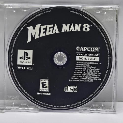 Mega Man 8 (PlayStation 1, PS1 1997) Tested. *Disc Only.