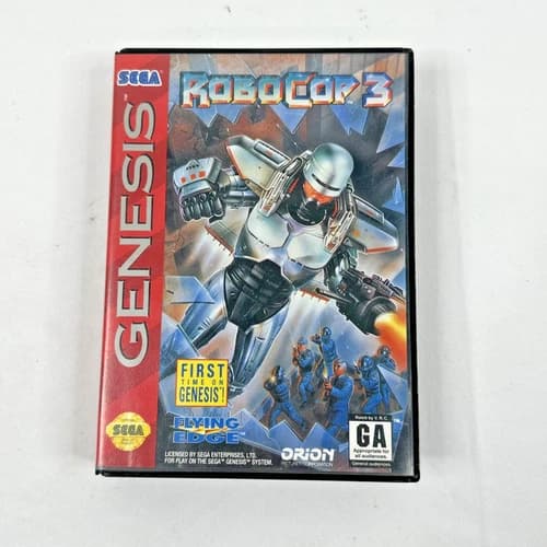 Sega Genesis RoboCop 3 (1993) Game.