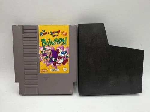 The Ren and Stimpy Show: Buckeroos! (Nintendo NES) Game Cart Tested - Authentic