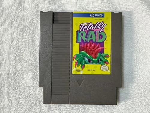 Jaleco Totally Rad Nintendo NES Game Cartridge NTSC-U/C 1985 Classic Action