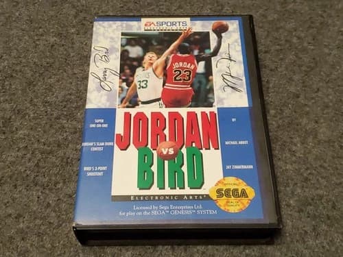 Jordan vs. Bird: Super One-On-One (Sega Genesis, 1992) CIB Tested & Working
