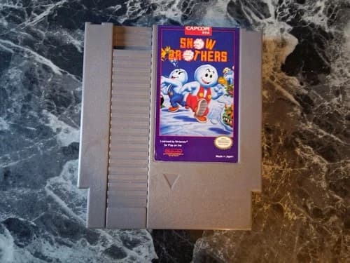 Snow Brothers Nintendo NES Authentic Tested Contacts Cleaned
