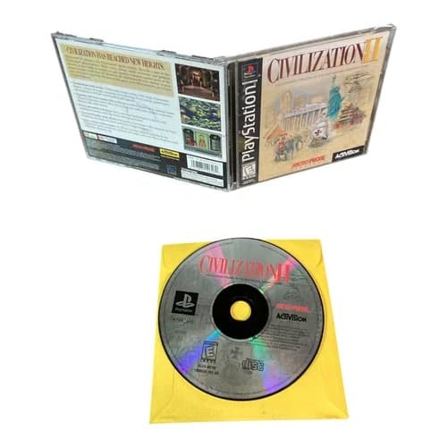 Sony PlayStation 1 PS1 CIB COMPLETE TESTED Civilization II 2 1998