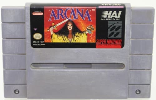 Arcana (Super Nintendo SNES HAL SNS-RF-USA) Cartridge Only Authentic