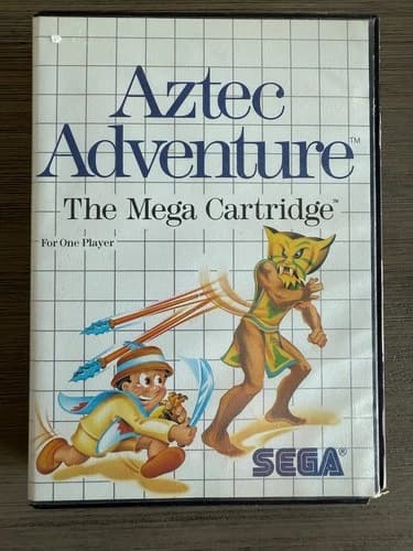 Aztec Adventure The Mega Cartridge Sega Master System Complete w/box, manual
