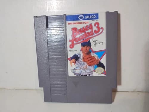 Bases Loaded 3 Nintendo NES Game Cartridge Tested