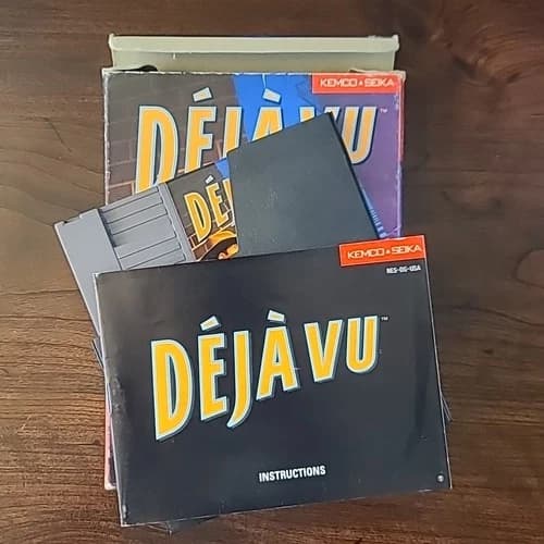 Deja Vu Nintendo NES 1990 Complete In Box with Manual CIB Tested Working