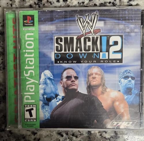 WWF SmackDown 2: Know Your Role (Sony PlayStation 1, 2000) CIB PS1 Greatest Hits