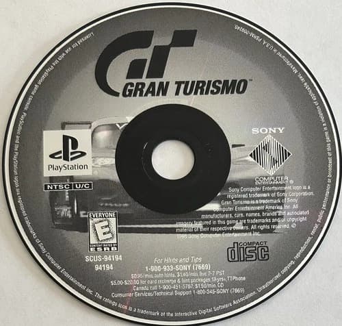 Gran Turismo (Sony PlayStation 1, PS1) DISC ONLY | NO TRACKING | M1889