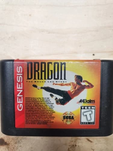 Dragon: The Bruce Lee Story (Sega Genesis, 1994) CLEANED AND TESTED