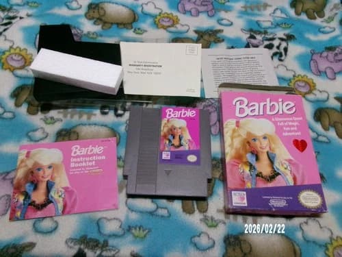 #848 Barbie (Nintendo Entertainment System, 1991) NES CIB Complete