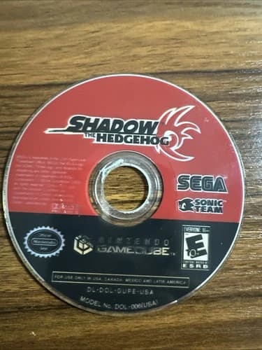 Shadow the Hedgehog (Nintendo GameCube, 2005) Disc Only Tested Working