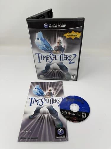 TimeSplitters 2 (Nintendo GameCube, 2002) Clean Complete Tested!