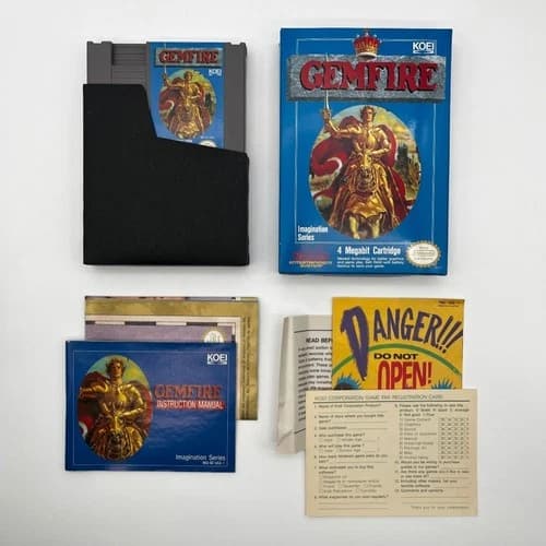 Gemfire NES Complete CIB w/Map and Manual Inserts Great Condition