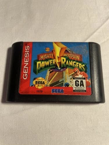 Mighty Morphin Power Rangers Sega Genesis Cartridge Only