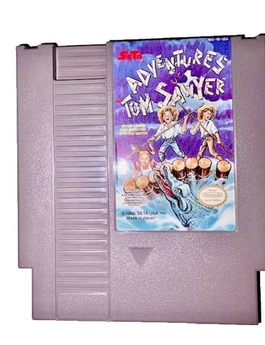 1988 ADVENTURES OF TOM SAWYER (Nintendo) NES Cartridge Game