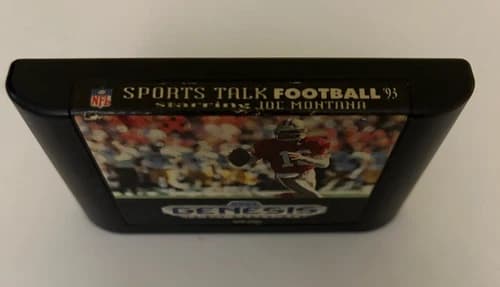 NFL Sports Talk Football '93 Starring Joe Montana Sega Genesis CART ONLY