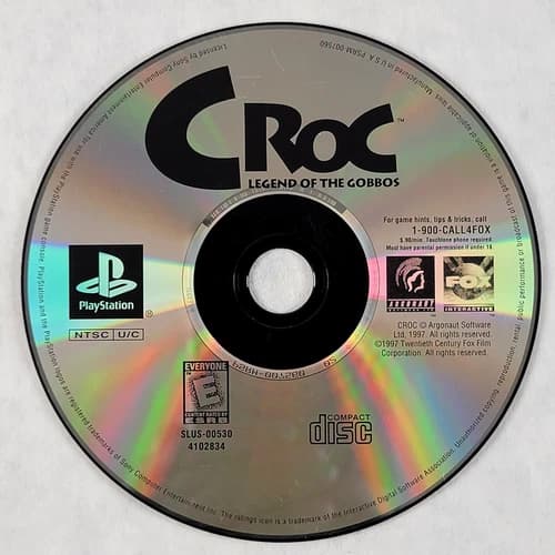 Croc Legend of The Gobbos - Loose Sony PS1 Playstation 1 Disc
