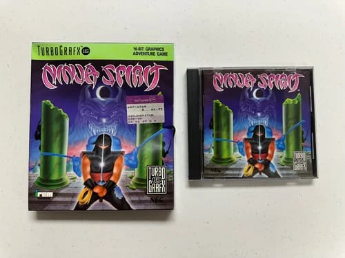 Ninja Spirit (TurboGrafx-16, 1990)CIBw/Manual/Rare Box/Foam VF Excellent Tested!